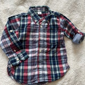 3 Year Baby Gap Multi Color Button Up Shirt